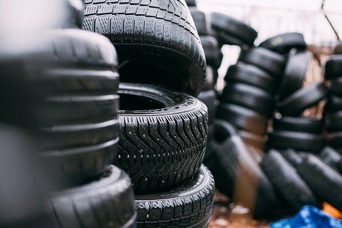 pile of tires at a dealership in bountiful ut